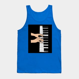 Proud Pianist Piano Lovers Wing Tank Top